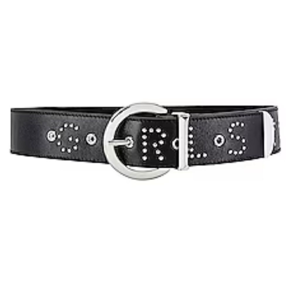 NIBโGRLFRNDโGirlsโLeatherโBeltโinโBlackโSizeโSmall
